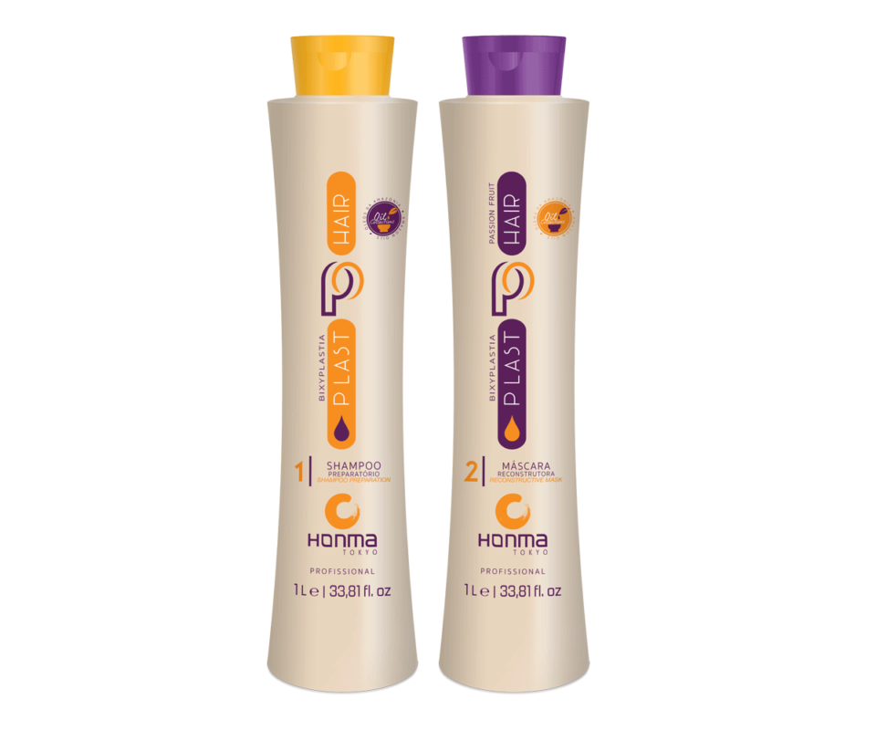 Kit De Lissage Honma Tokyo Fruit De La Passion - Bixyplastia 2 X 1 L, Soin Cheveux Plasthair